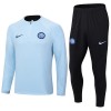 Inter Milan Quarter Zip Trenings Collegegenser Set 23-24 Blå - Herre